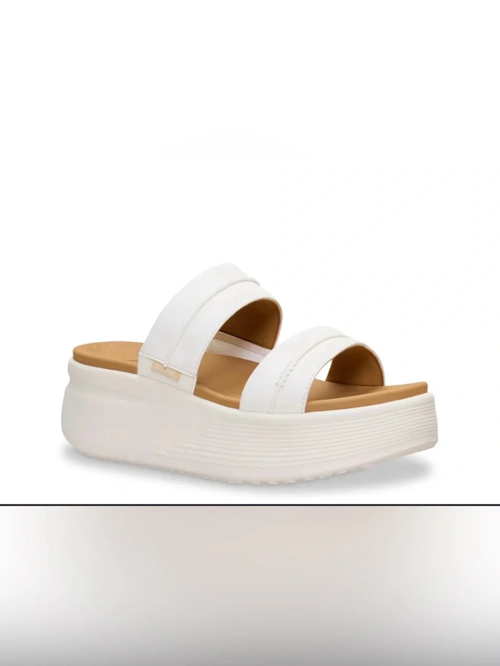 HEY DUDE WOMENS AUSTIN SLIDE CLASSIC SANDAL white size 10W new